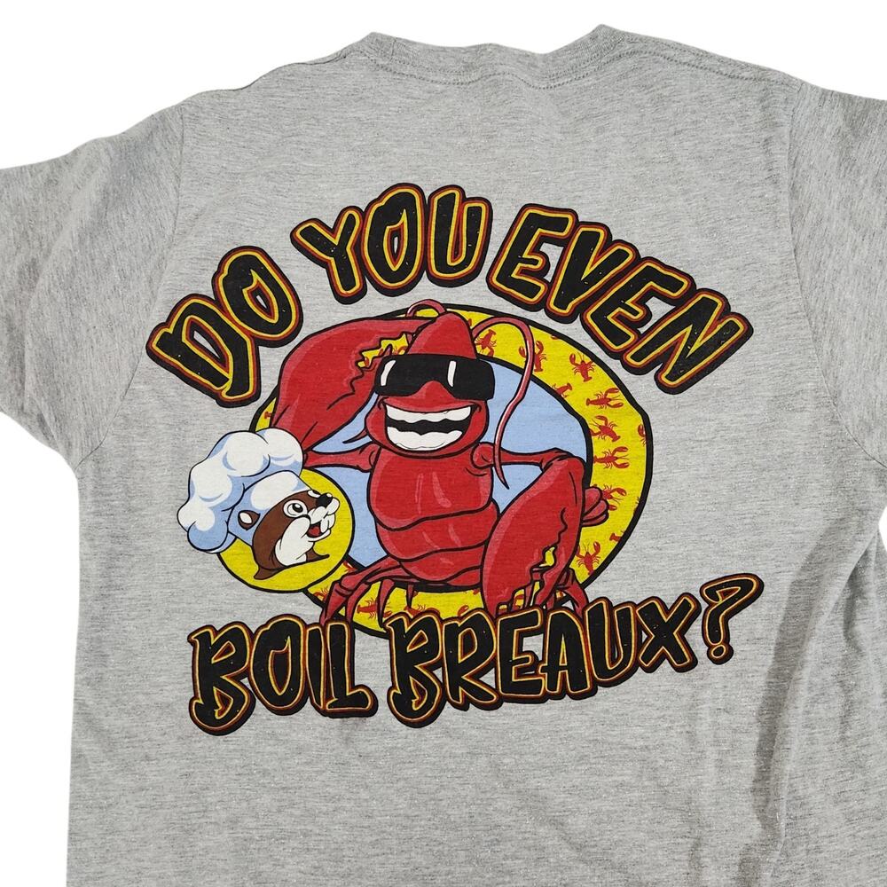 Buc-ee’s DO YOU EVEN BOIL BREUX? T-SHIRT MENS SMALL TEE CRAWFISH CRAWFISH CHEF